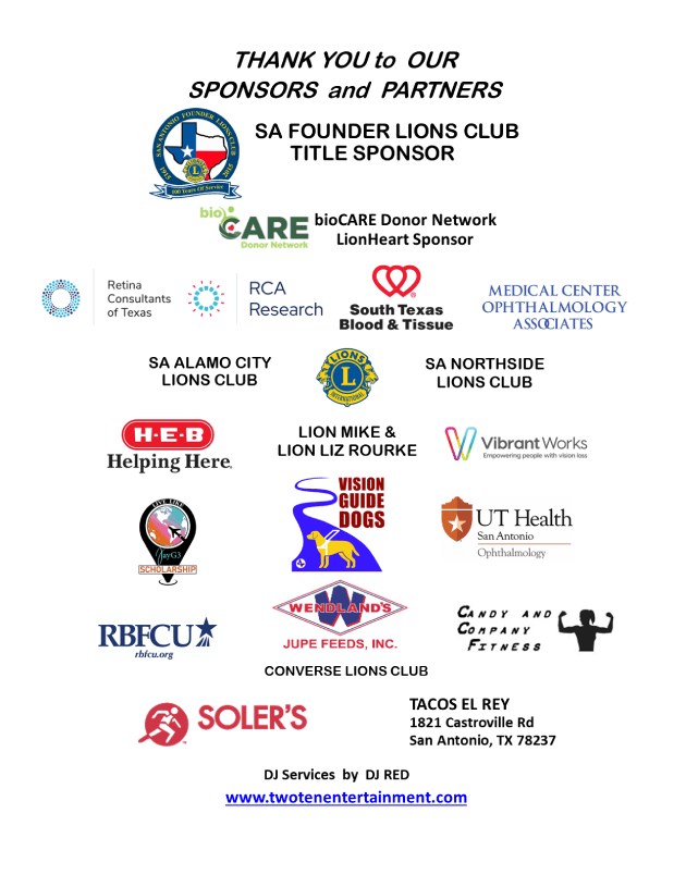 Image with list of sponsors and partners to thank